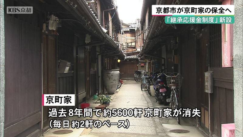 京都市　京町家の保全へ「継承応援金制度」新設