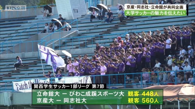 大学サッカーの魅力伝えようと、京都の3大学が共同プロジェクト立ち上げ!
