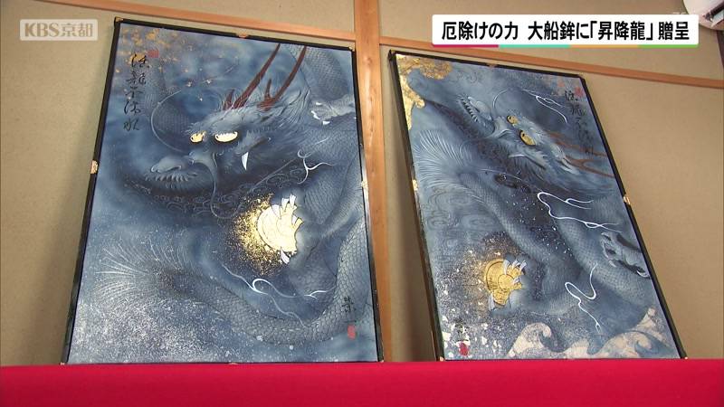 京都・祇園祭　大船鉾に「昇降龍」贈呈
