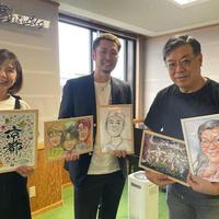 やまちゃんあみるさん、似顔絵を描いていただきました(o^―^o)ﾆｺ：画像