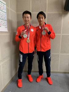 東京パラリンピック・メダリスト 和田伸也さん、伴走者 長谷部匠さん
