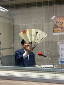 桂米團治さん、株式会社宮脇賣扇庵　社長　南 忠政さん