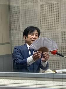 桂米團治さん、株式会社宮脇賣扇庵　社長　南 忠政さん