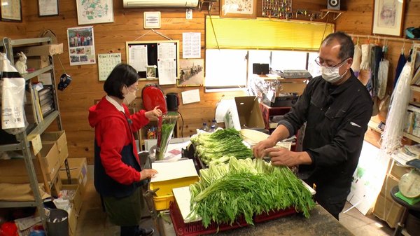 京みず菜・袋詰め