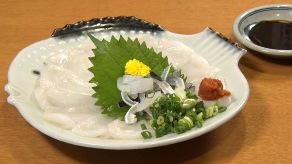 ふぐの刺身)