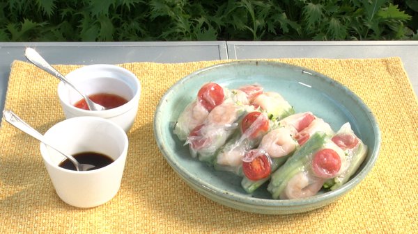 「京みず菜を使った生春巻き