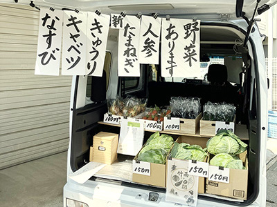 軽トラでの販売