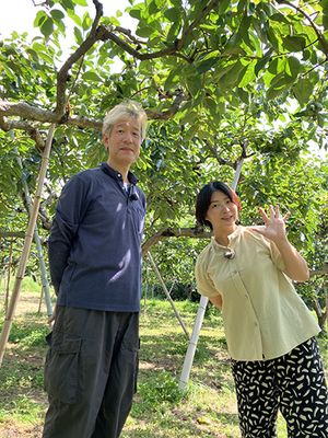 柿の圃場＋平井さん・稲富さん
