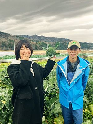 ブロッコリー収穫