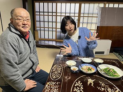 自宅で試食（永田さん＋稲富さん）
