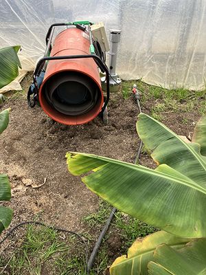 暖房機込みでビニールハウス＋２ST